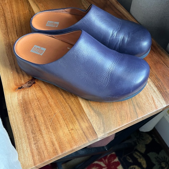 Fit flop size 37 navy bluish purple open back shoes - Picture 6 of 6